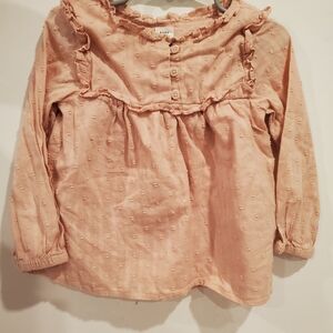 GAP 4 Years Light Pink Ruffled Kids Blouse